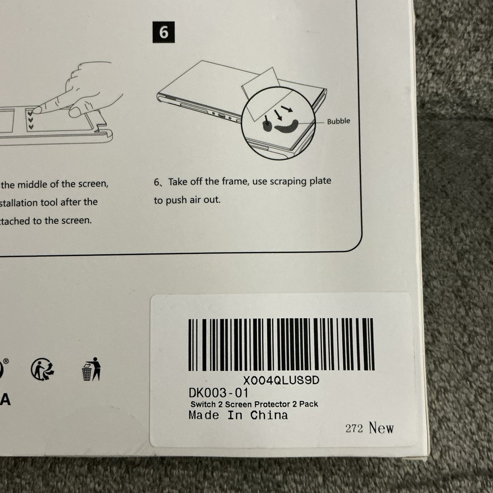 New Glass Screen Protector For Nintendo Switch 2, Easy Install Kit - 2 Pack