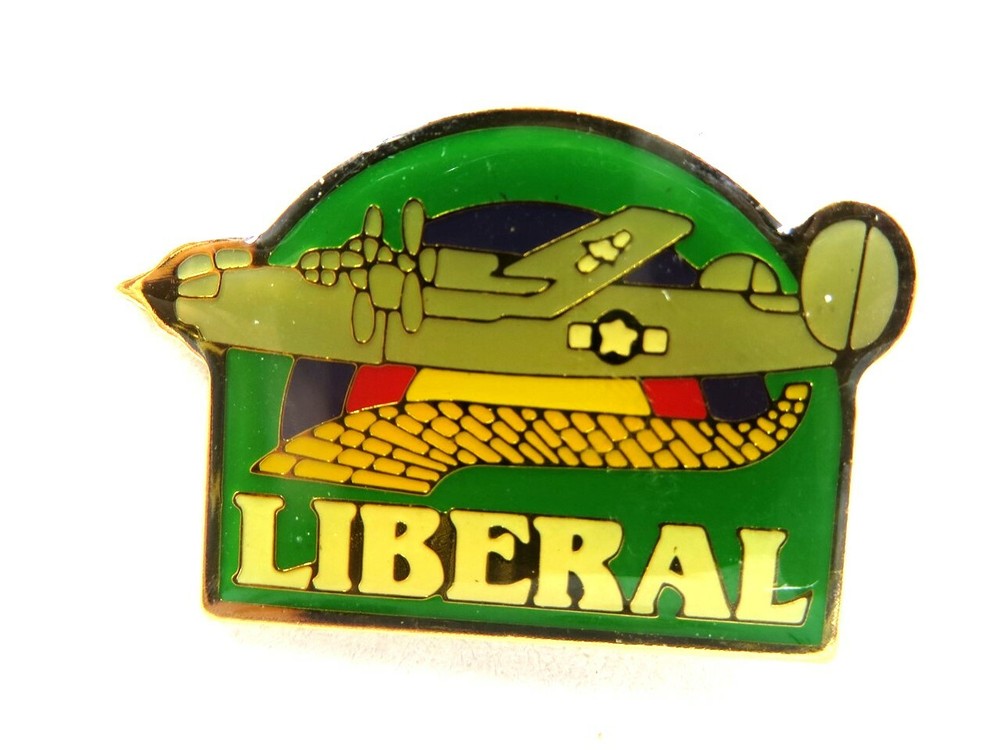 Liberal Lapel Pin - Liberator Fighter Airplane