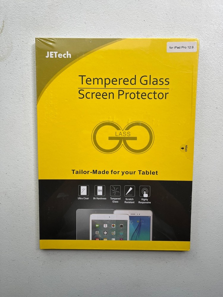 JETech Tempered Glass Screen Protector for Ipad Pro 12.9 - NEW Sealed
