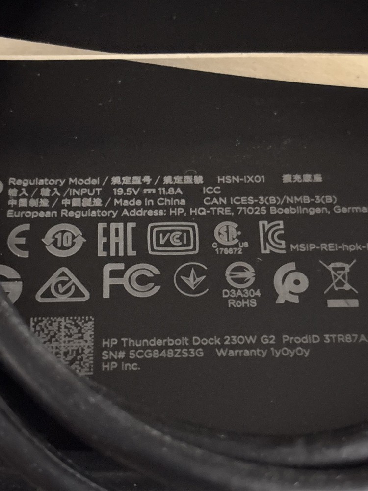 HP Docking Station Dock Kit - HSN-IX01