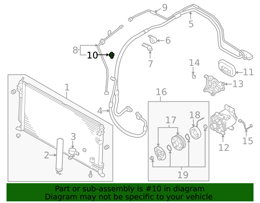 Genuine Mitsubishi Pressure Switch MR250683