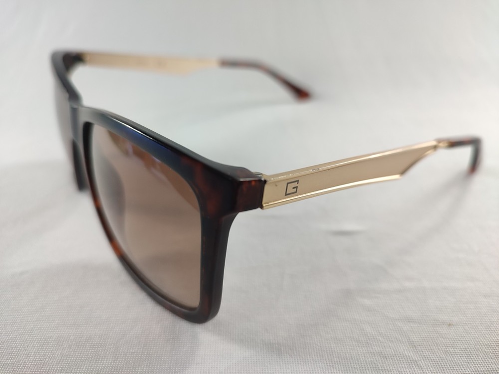 Guess GF0171 52F Sunglasses Tortoise Gold Rectangular Brown Gradient
