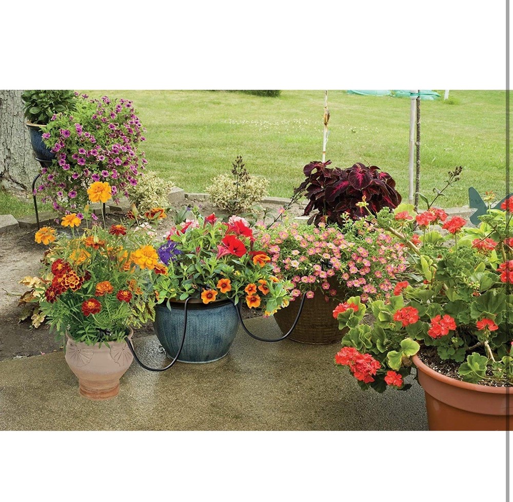 Raindrip Automatic Drip Irrigation Watering Kit with Customizable Timer