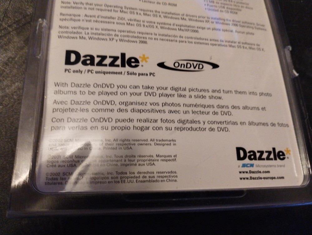 Dazzle CompactFlash Reader/Writer Digital Media Reader Software DM-8500 NEW