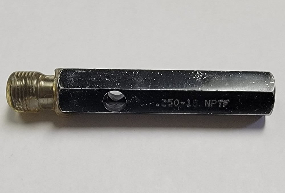 ALAMEDA THREAD PLUG GAGE .250-18 NPTF.