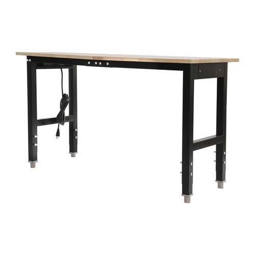 Workbench Heavy-Duty Work Table Freestanding Rectangular Work Bench Adjustable