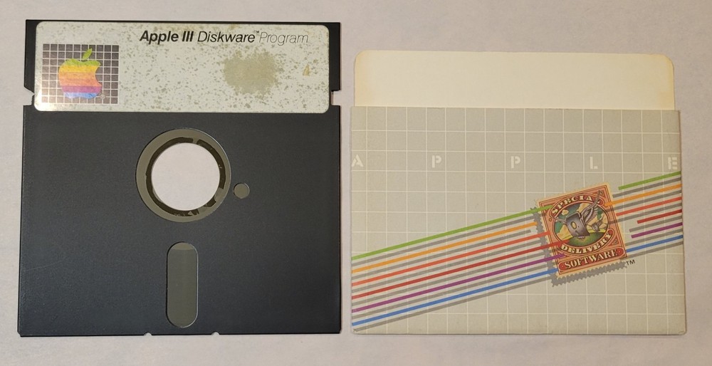 1980 Apple III Diskware Program Special Delivery Software Tool w/ OEM Sleeve