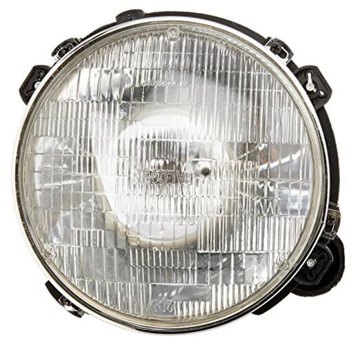 55055032AE Front Right Headlight Assembly with Leveling Device, Clear