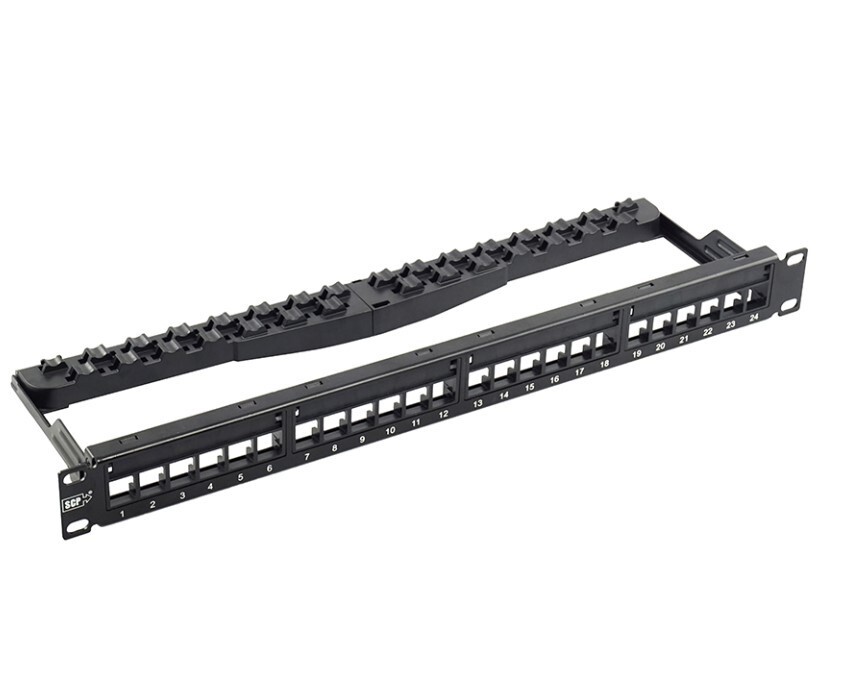 Structured Cable Products Unloaded 24 Port Unshielded Keystone Patch Panel 324U