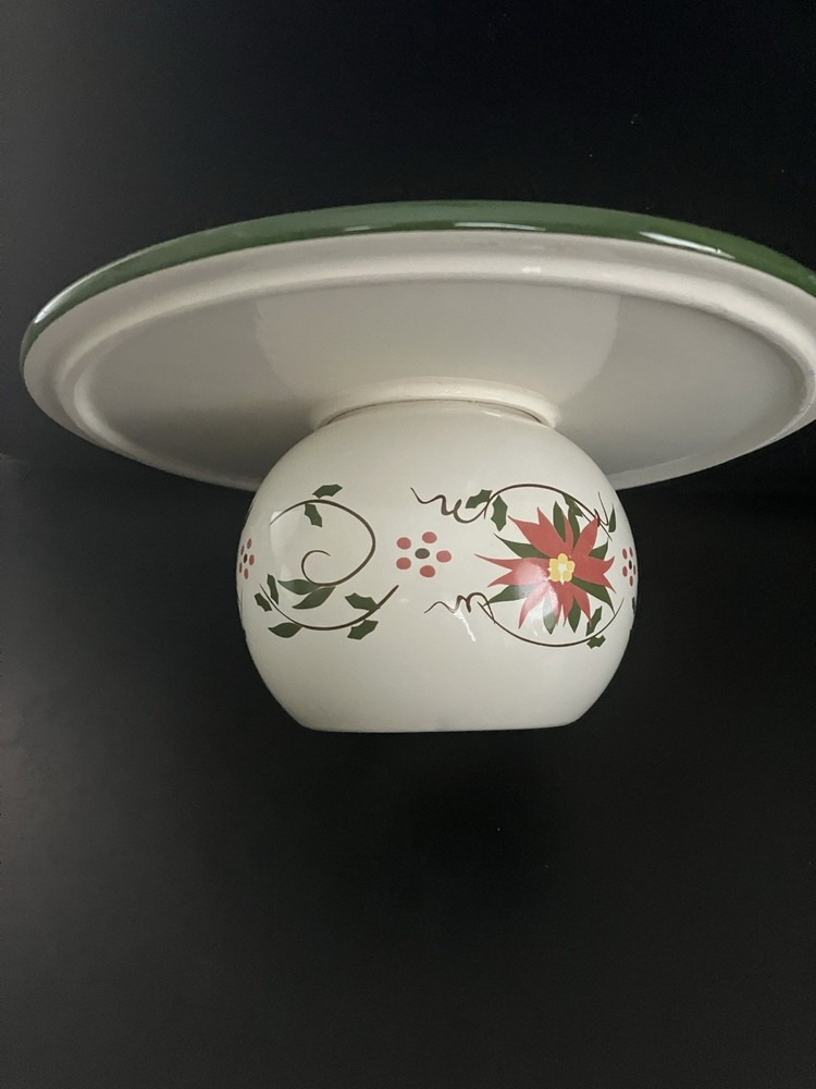 Temptations Special Edition Classic 9.75” Round Cake Plate - Cardinal Design!
