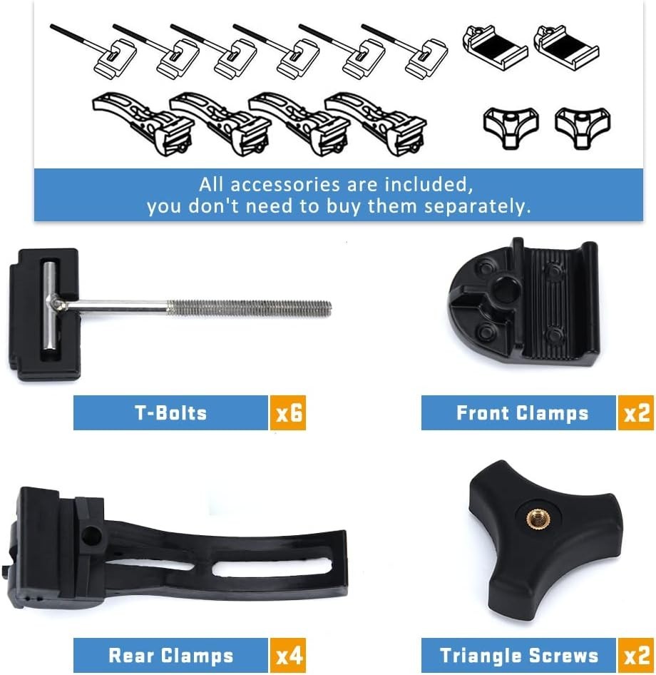 Tonneau Cover Replacement Hardware Kit for Secure Hard Tri-fold Installation