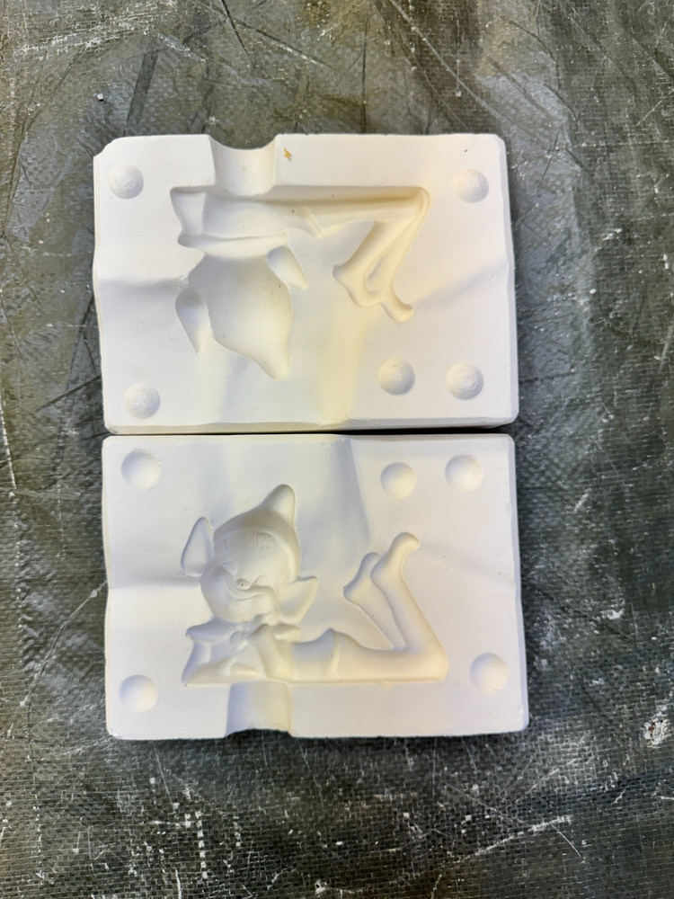 VINTAGE B & B CERAMIC MOLD #244 PIXIE