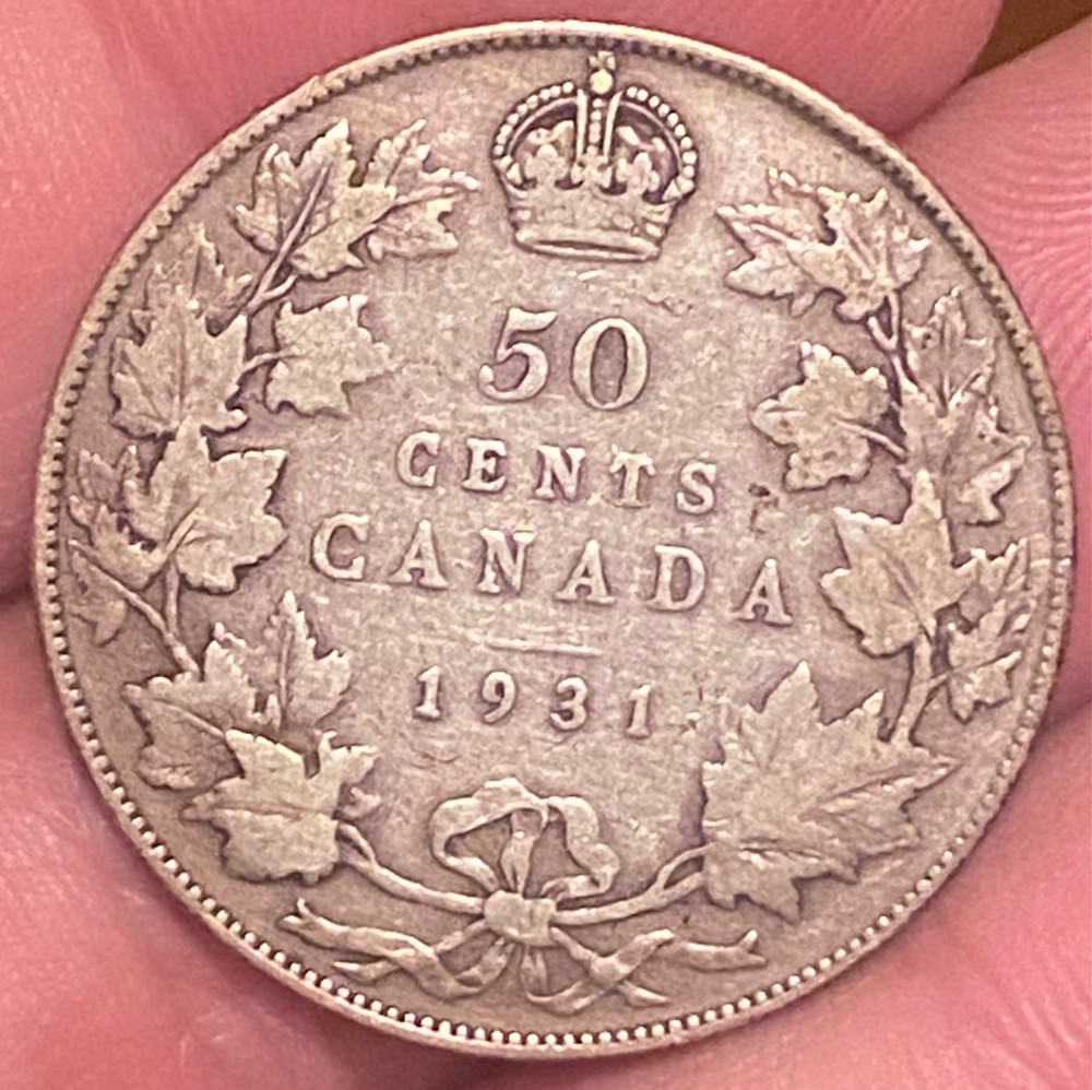 1931 CANADA HALF SILVER DOLLAR