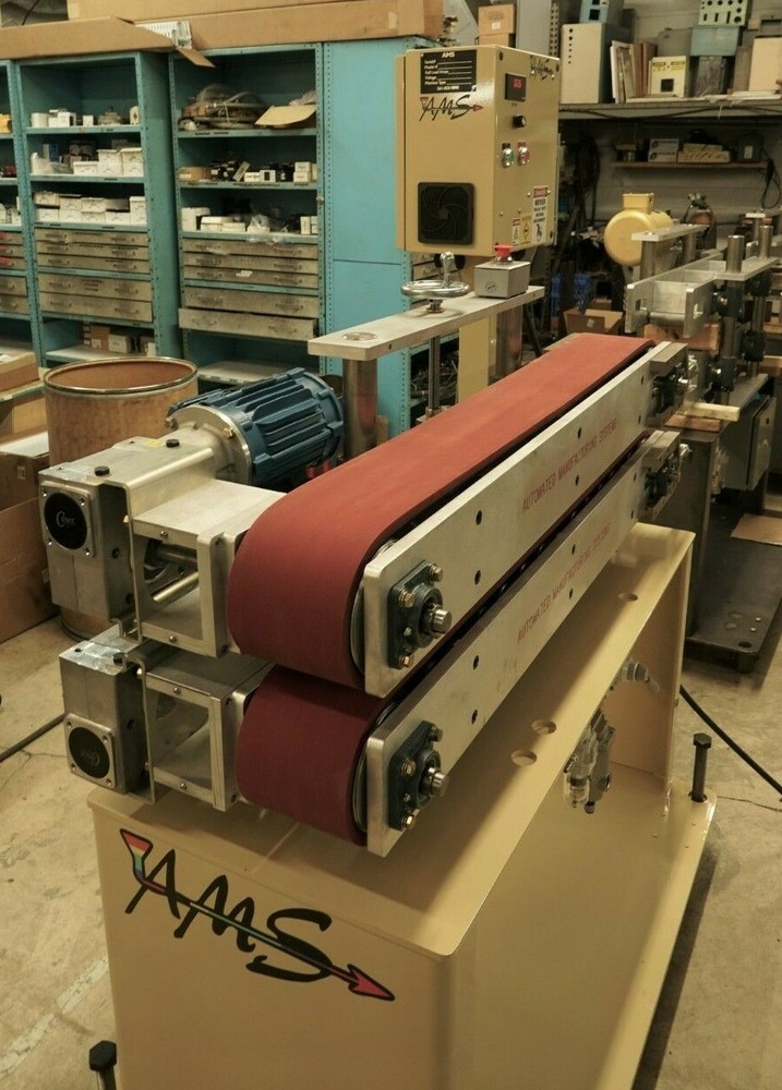 AMS Plastic Extrusion Puller 6" x 48" 2-Post Pneumatic Cylinder Open/Close, NEW