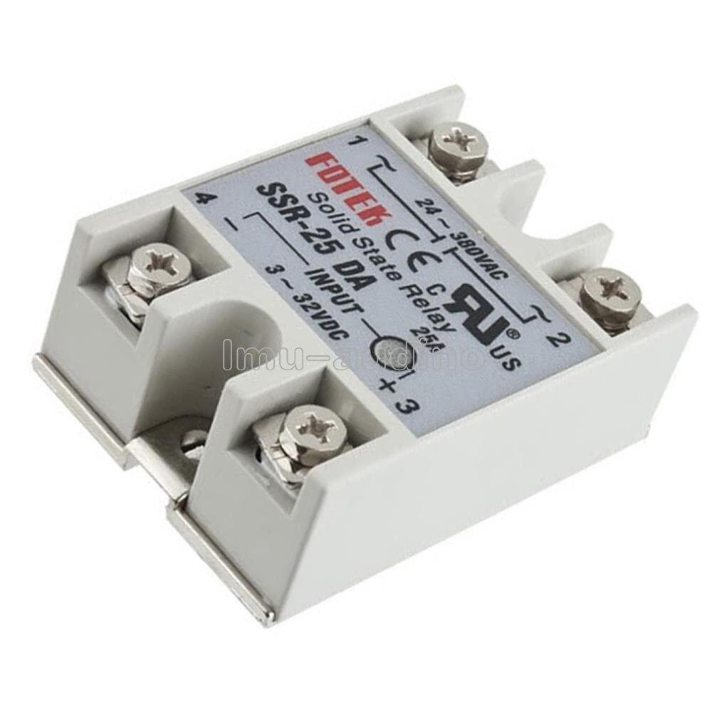 SSR-25DA Solid State Relay Module 25A/250V DC 3-32V Input AC 24-380V Output