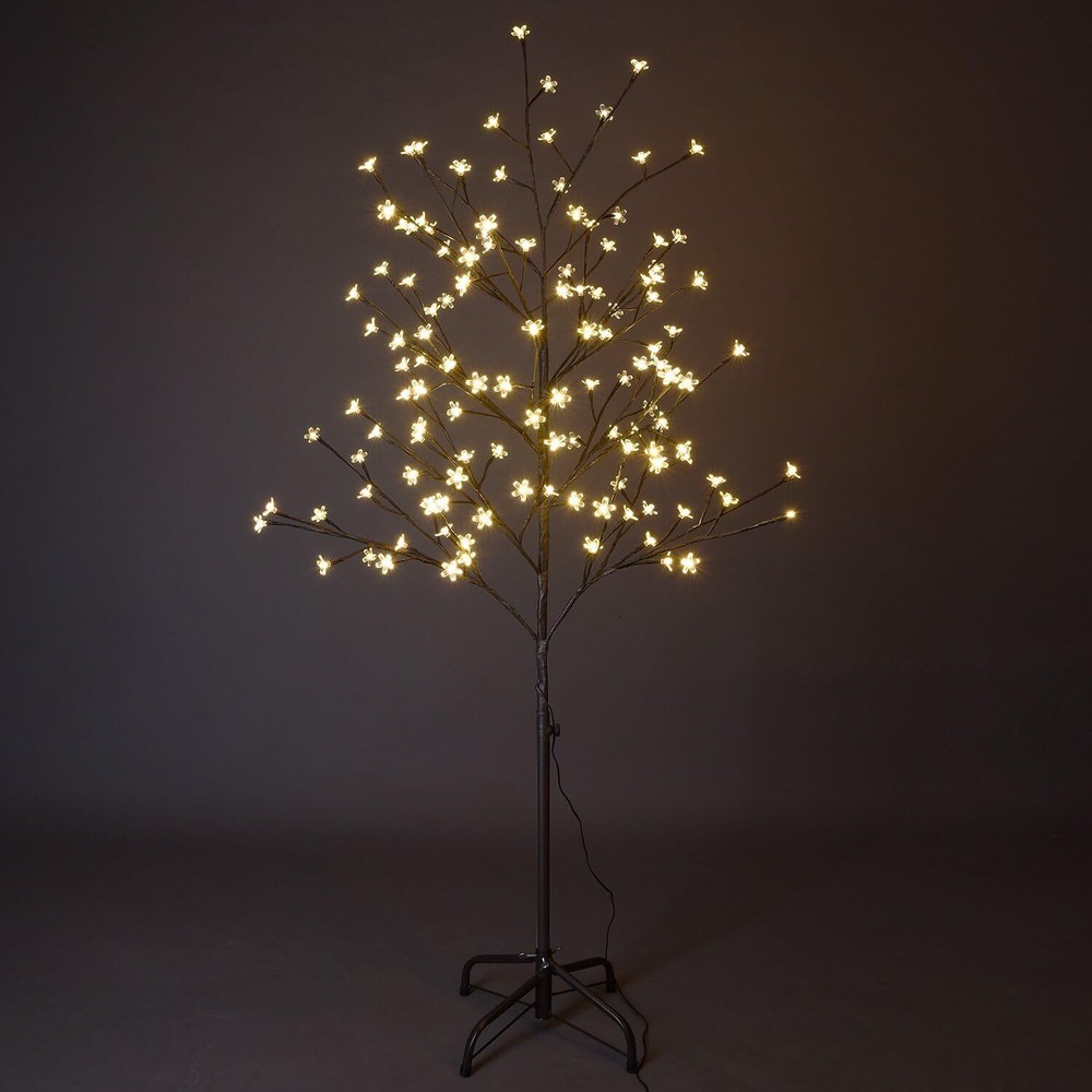 Cherry Blossom Tree 5FT 128 LED Lighted Tree, Warm White