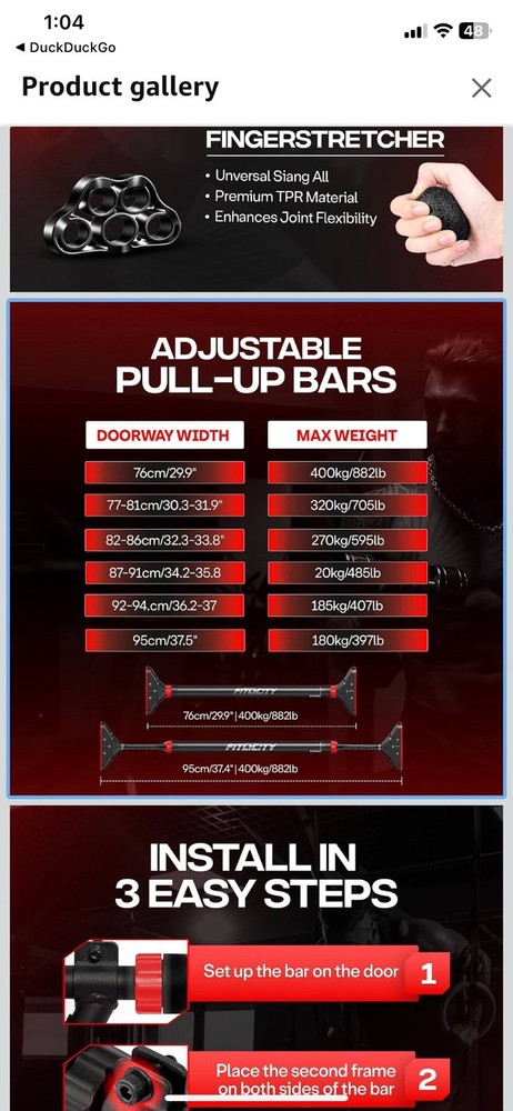 Pull Up Bar for Doorway