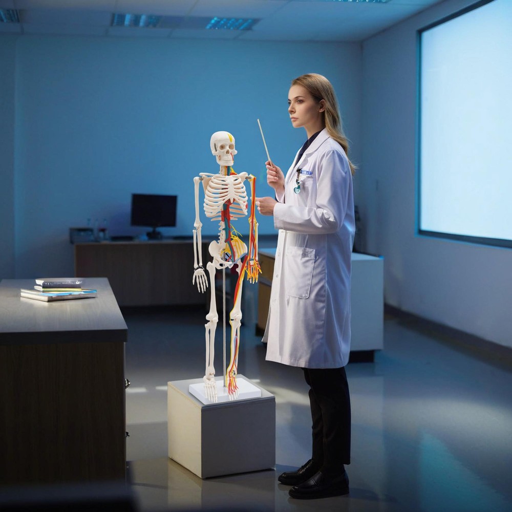 Human Skeleton Model Half Life Size Skeleton Replica For Human Anatomy Study 34"