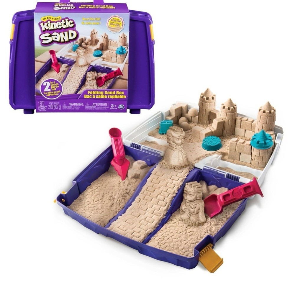 Folding Kinetic Sand Box Activity Kit