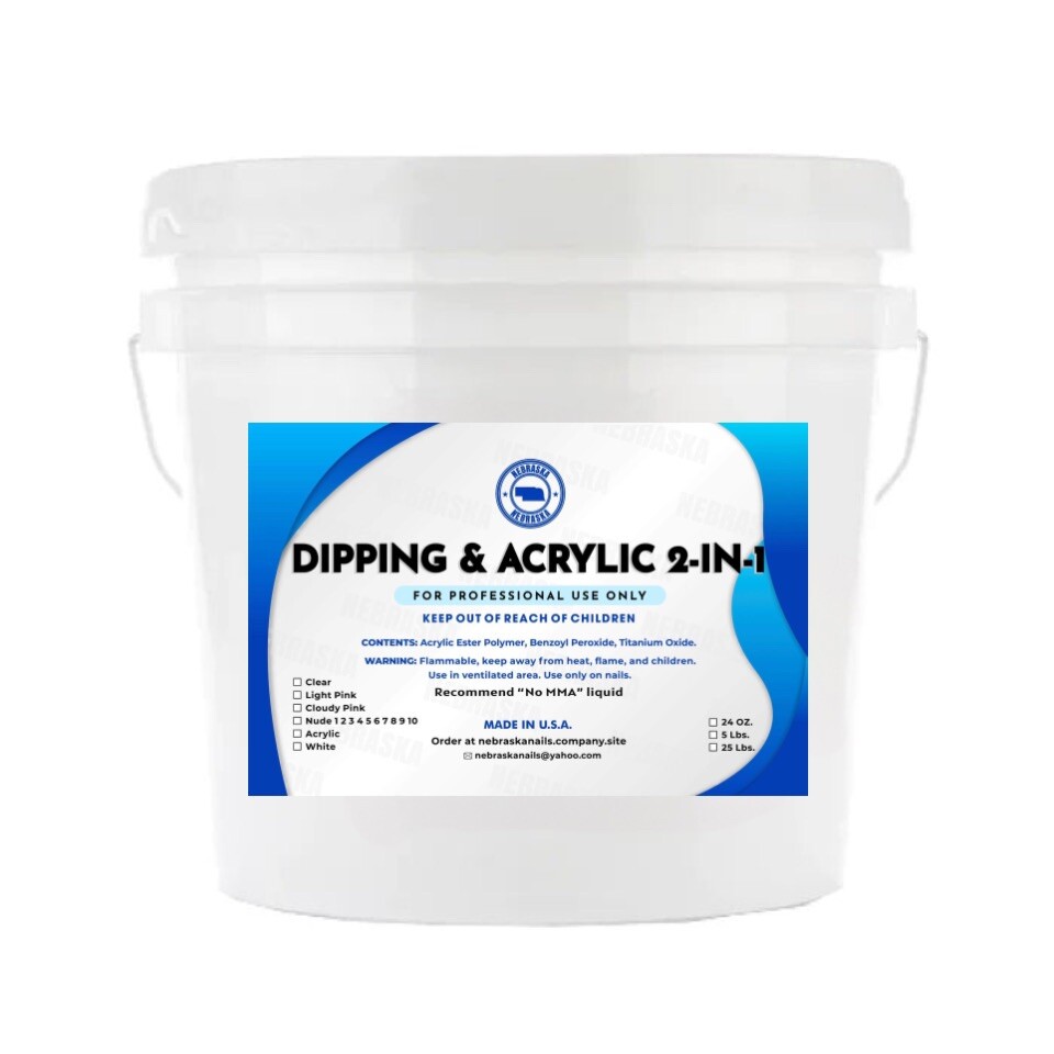 Nebraska Acrylic Powder - Clear - 5 lbs