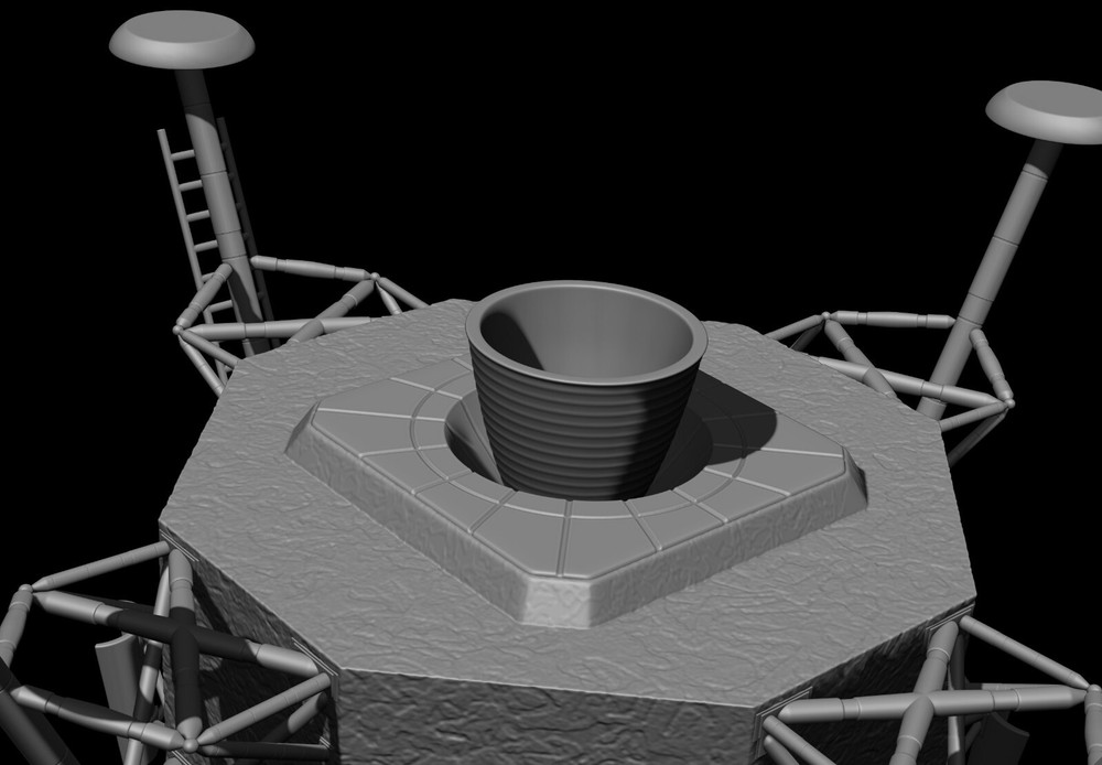 Lunar Module Apollo 11 - STL-OBJ FILES - FOR 3D printers