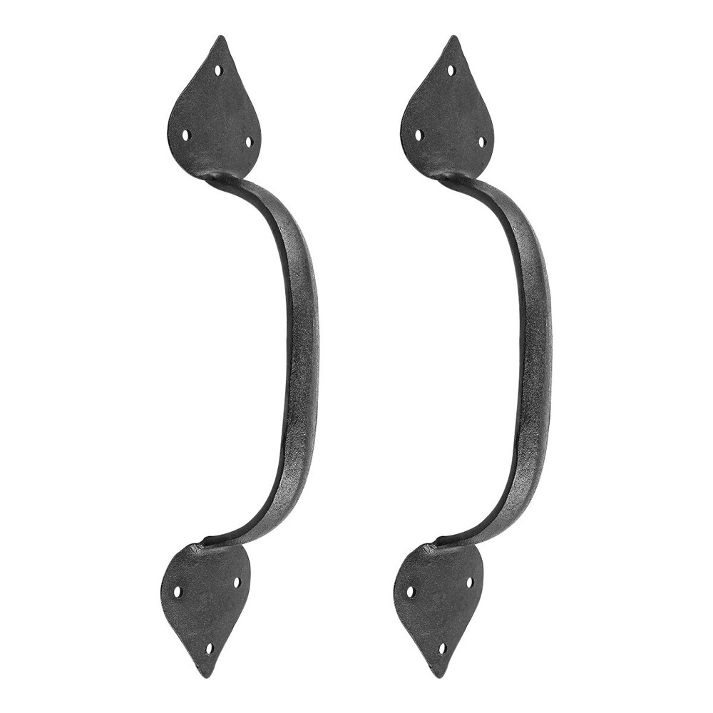 Black Door Pull Handle Wrought Iron 10"H Drawer Pull Handle Renovators Supply