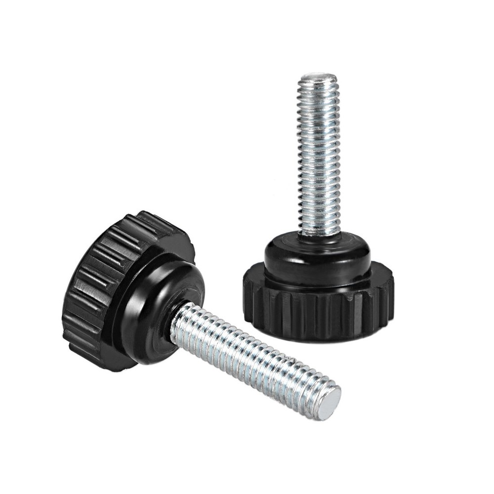 M6 x 30mm male thread knurled locking knobs 4 pcs