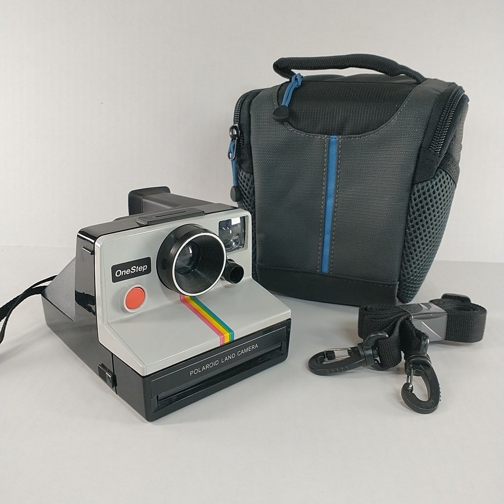 Polaroid One Step Land Camera Instant Camera Rainbow With Strap & Bag