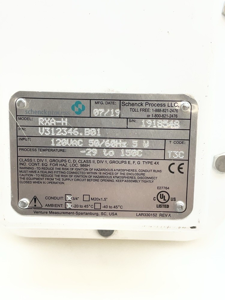Bindicator Schenck RXA-H Level Paddle Switch Part. V312346.B01 NEW