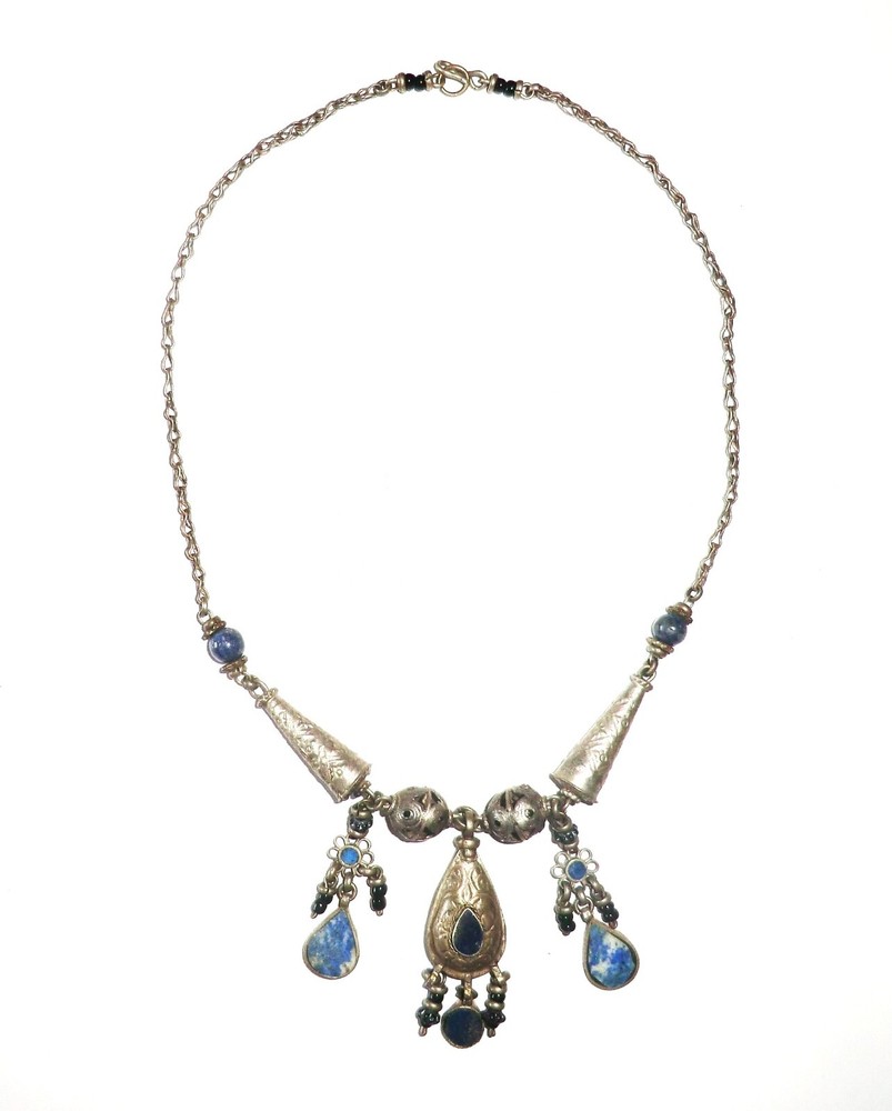 AFGHANI LAPIS LAZULI NECKLACE - DELICATE DESIGN