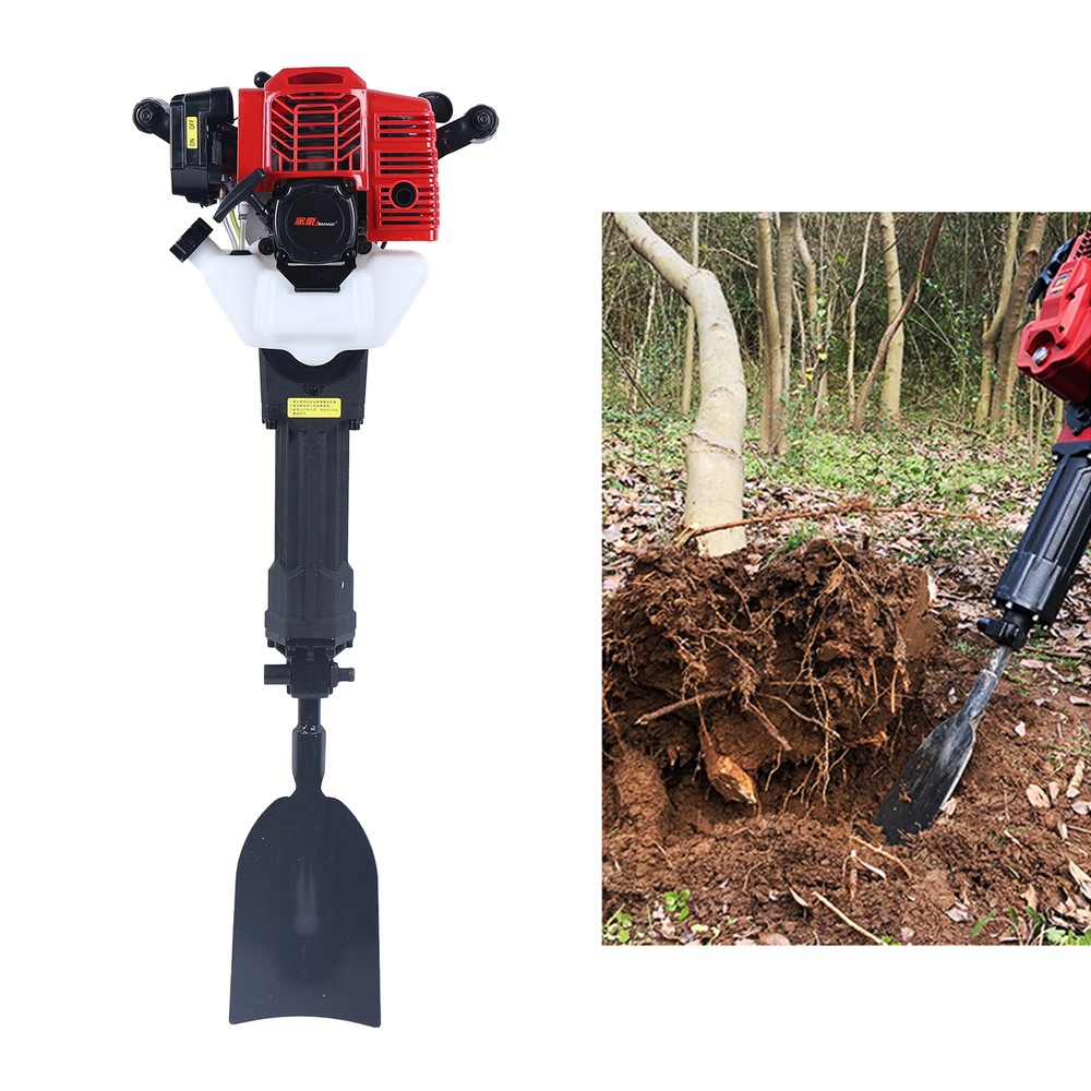 Handheld Trencher Digger Machine 52CC 2Stroke Garden Tree Digger Digging Machine