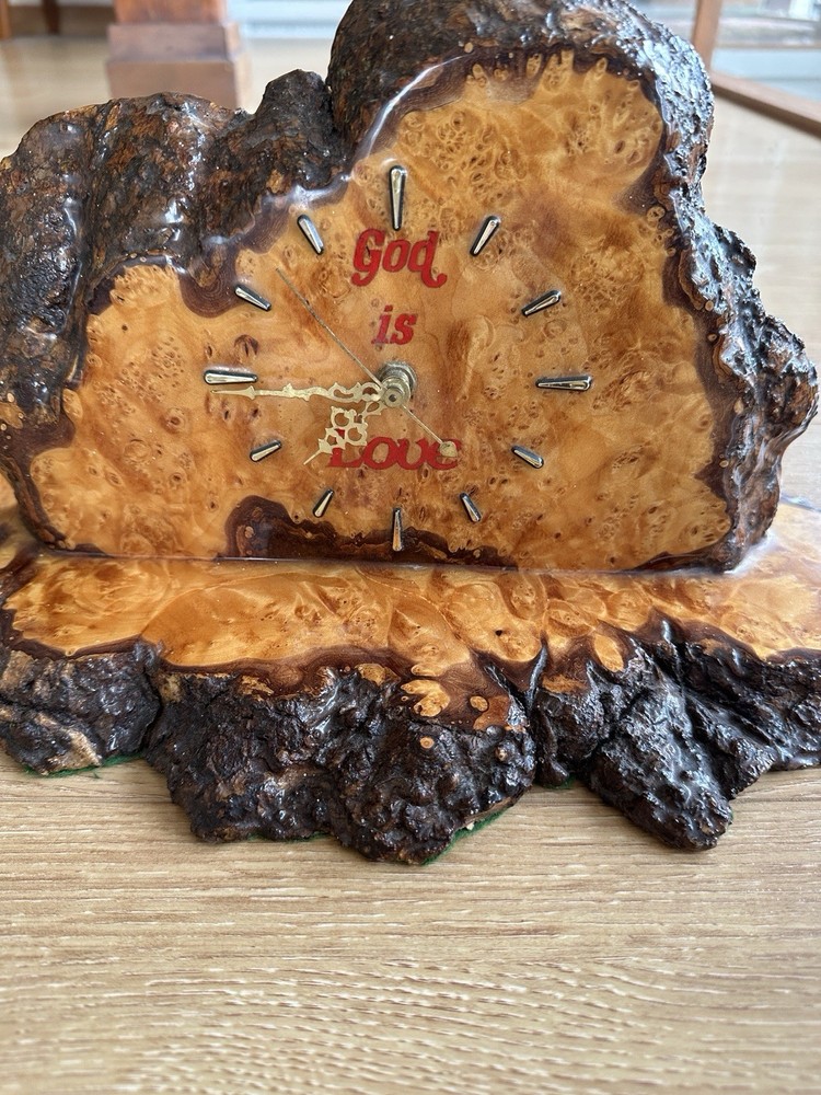 Burl Wood Clock