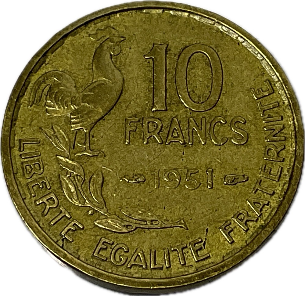 France - 1951 - 10 Franc