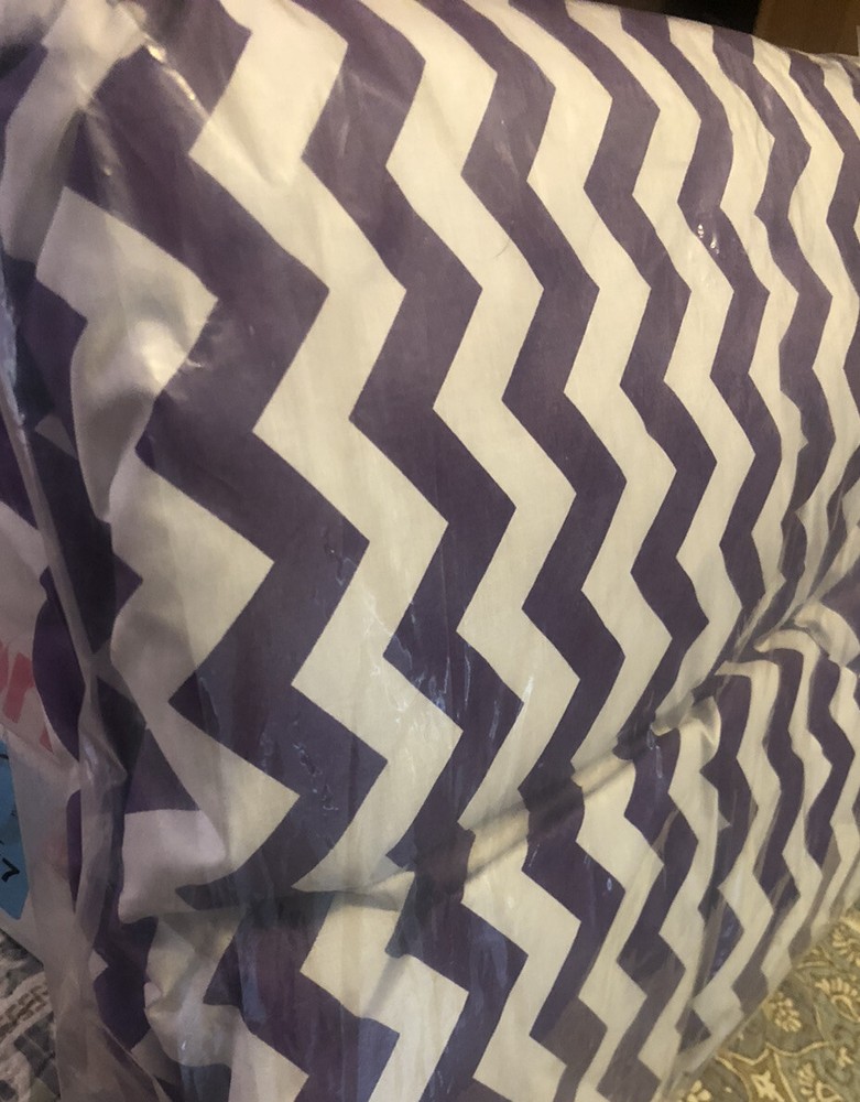 Baby Doll Bedding Chevron Crib Comforter, Plum