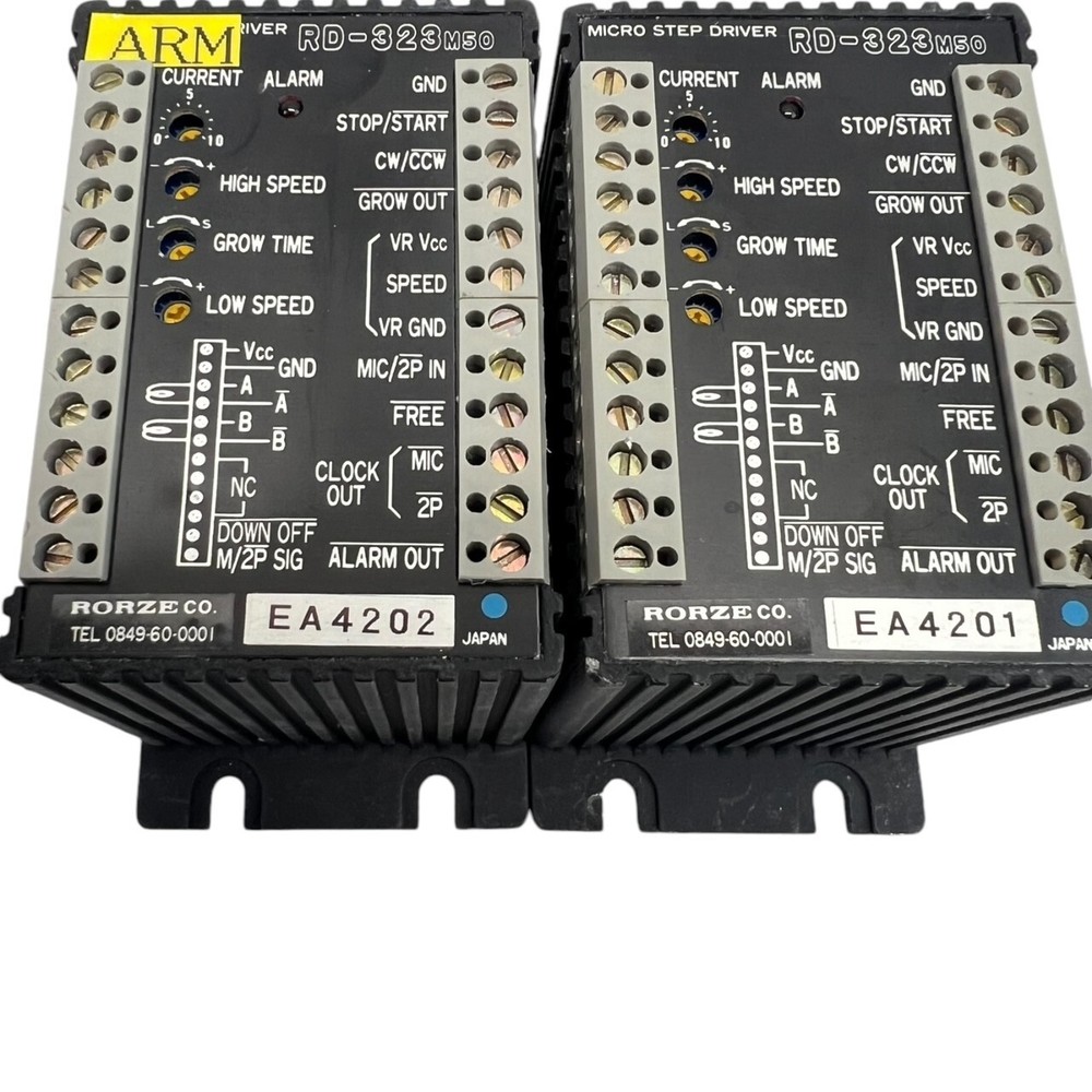 RORZE 2P MICRO STEP DRIVER RD-323M50 LOT OF 2