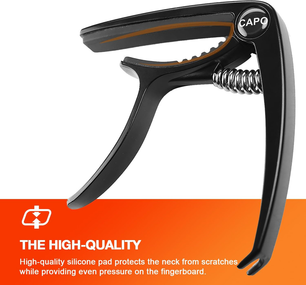 Guitar Capo for Acoustic & Electric - 6 String Guitar Capos