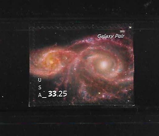 US Galaxy Pair Express Mail $33.25 Stamp Single Scott #6057
