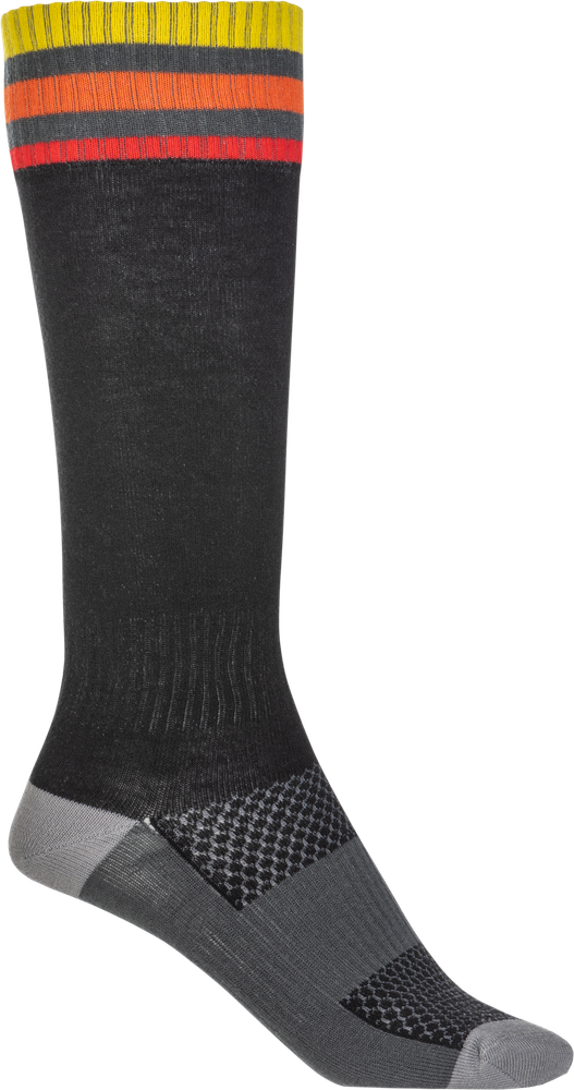 Fly Racing MX Thin Socks Sm/Md Black