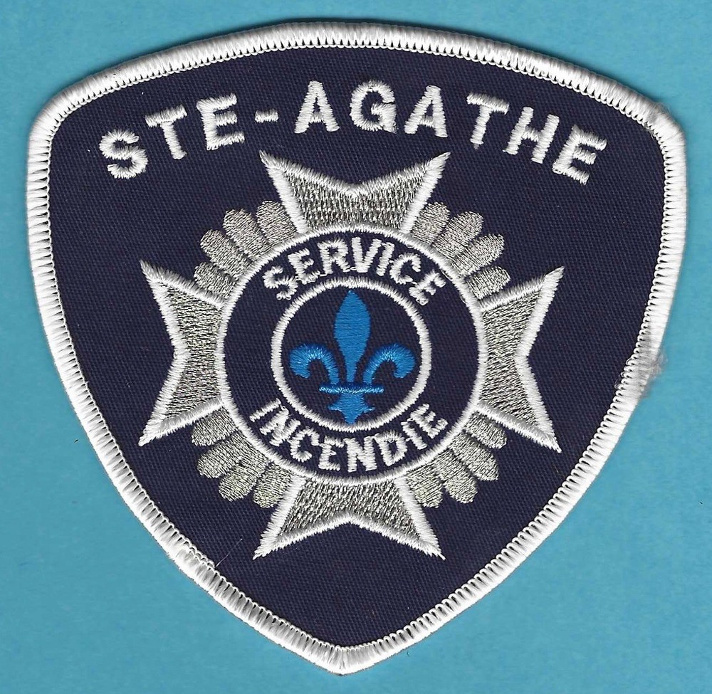 SAINTE AGATHE QUEBEC CANADA FIRE DEPARTMENT PATCH FLASH