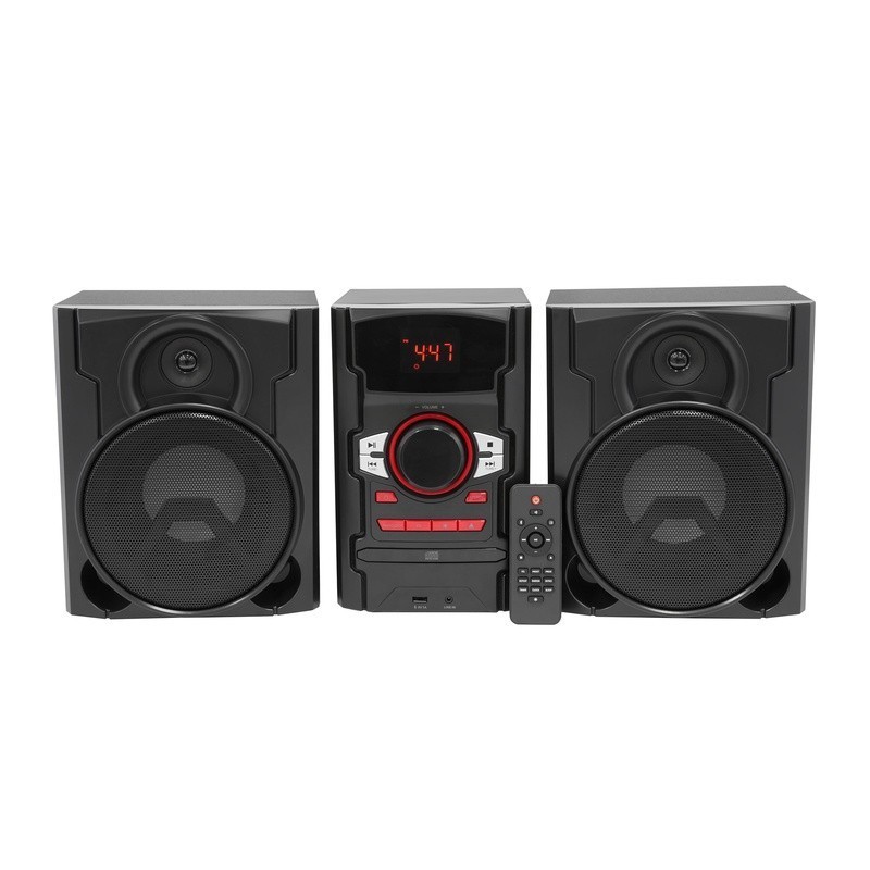 100W CD Stereo System Bluetooth USB Charging LED Light Effects Speakers