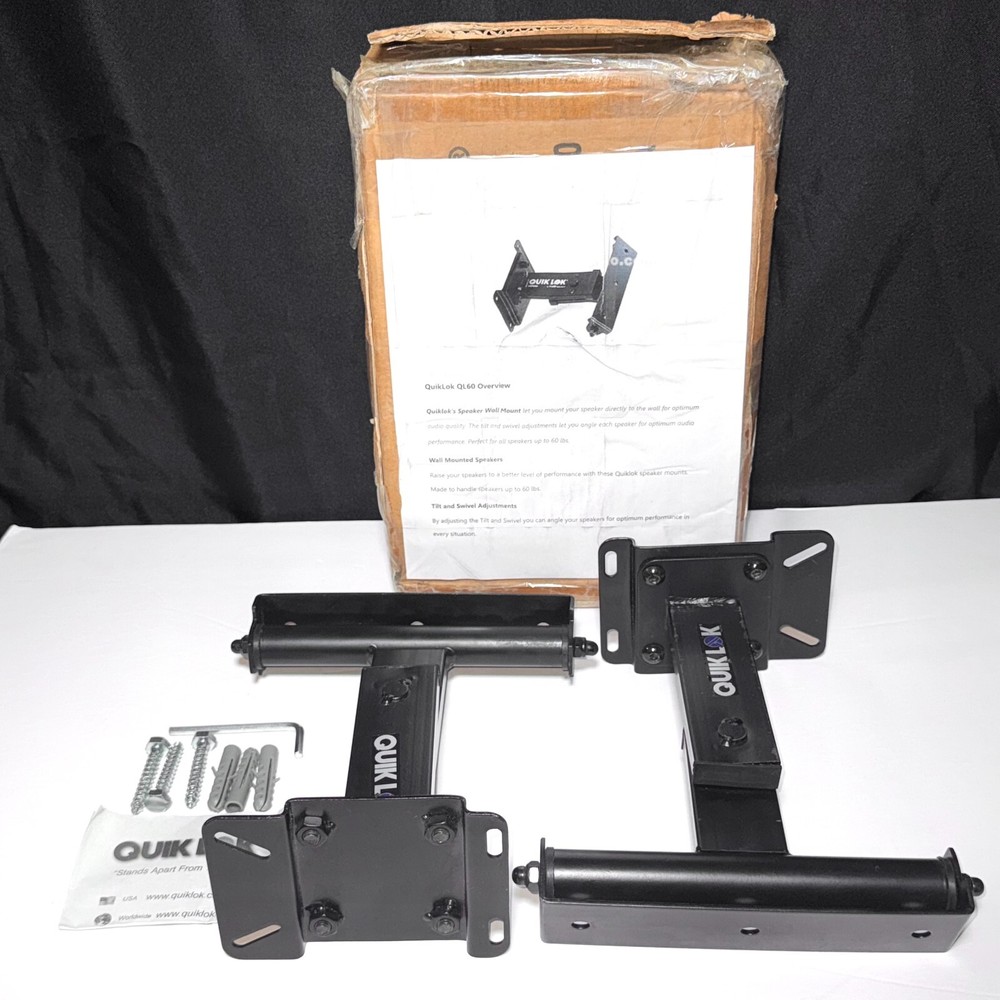 Quik Lok QL60 Speaker Wall Mount (pair)