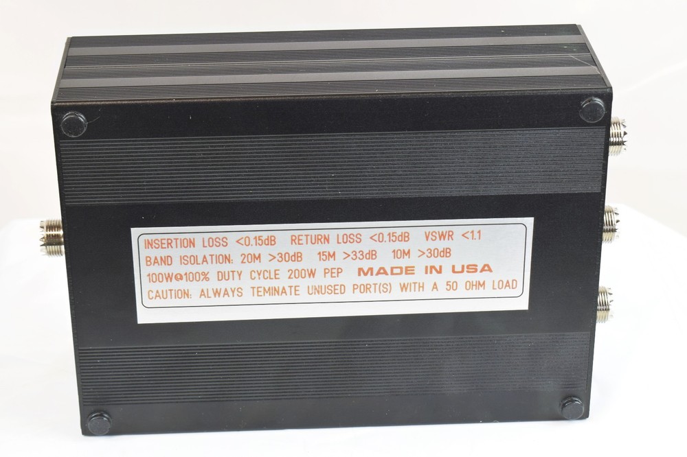 HF TRIPLEXER/DIPLEXER 200W, 20M/15M/10M