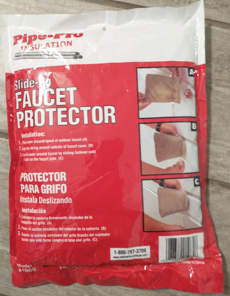 Pipe-Pro Insulation Slide-On Faucet Protector