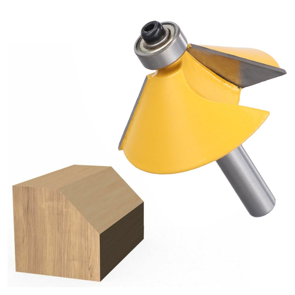End Mill Edging Router Bits Carbide Tipped Chamfer & Bevel Cutting Tools