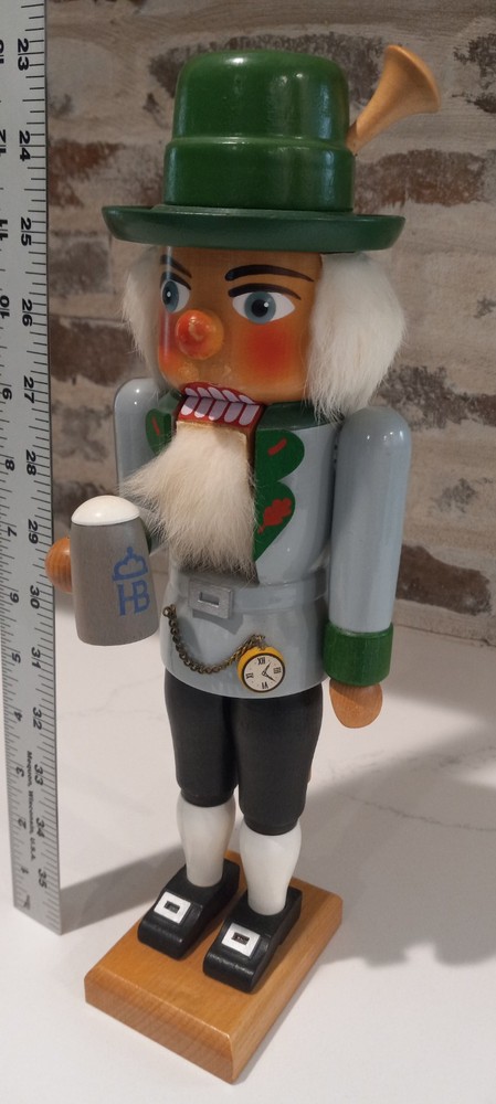 Gunter Ulbricht German Muggendorf Volkskunst Nutcracker 13"