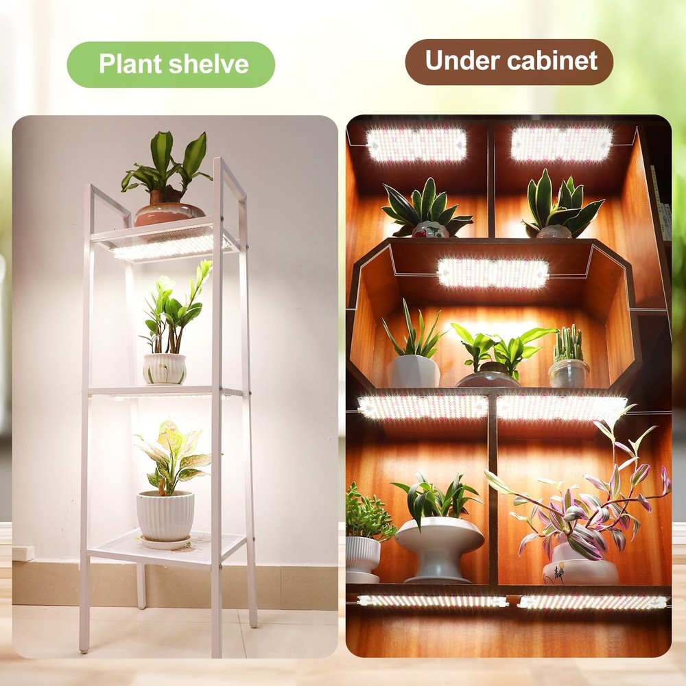 6Pack 2026 Ultra-Thin Panel Grow Light, White Light
