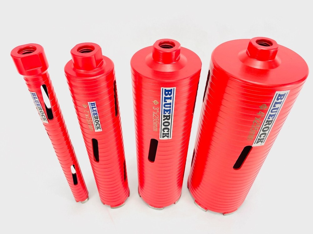 DRY Type 1"-4" Set Diamond Coring Bit - Concrete Core Drill by BLUEROCK ® Tools