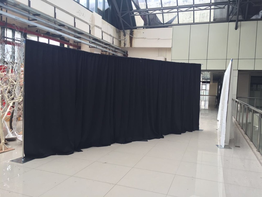 ADJUSTABLE QUICK BACKDROP KIT 10 FT TALL x 10FT-50FT WIDE PIPE WITHOUT DRAPE