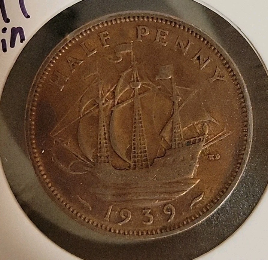 1939 Great Britain Half Penny
