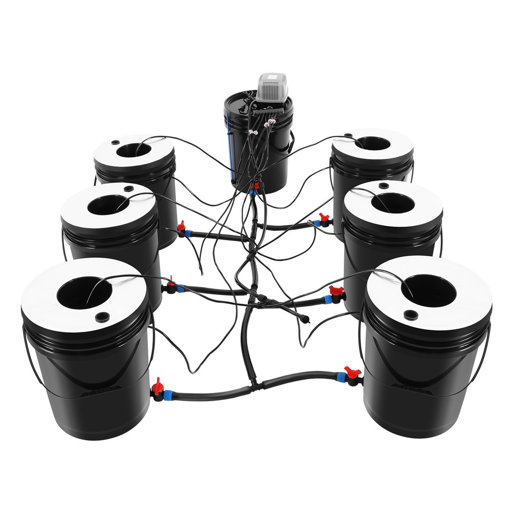 Hydroponics Grow System Kit 5 Gallons 6 Buckets Hydroponics Growing System Kit